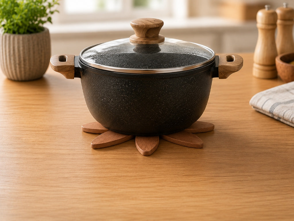 Menvel Trivet in Action with Cookware